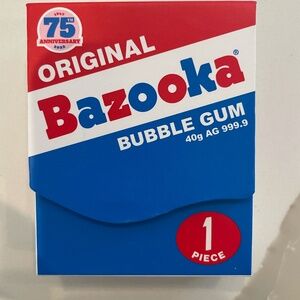 Pamp 40g silver bazooka bubble gum collectors piece